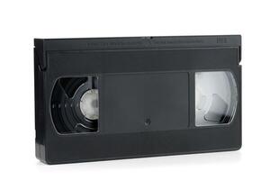 vhs ruban sur blanc isoler photo