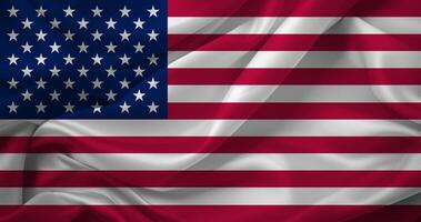 drapeau de États-Unis États drapeau soie vaguesunited États drapeau soie vagues photo