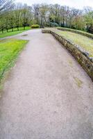 désolé chemin dans le parc photo