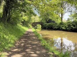 une vue de le shropshire syndicat canal près ellesmere photo