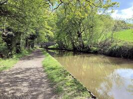 une vue de le shropshire syndicat canal près ellesmere photo