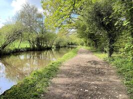 une vue de le shropshire syndicat canal près ellesmere photo