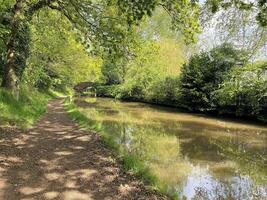 une vue de le shropshire syndicat canal près ellesmere photo