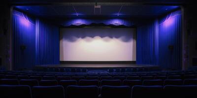 ai généré vide théâtre salle génératif ai photo