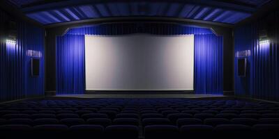 ai généré vide théâtre salle génératif ai photo