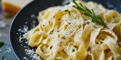 ai généré Pâtes avec fromage macaroni génératif ai photo