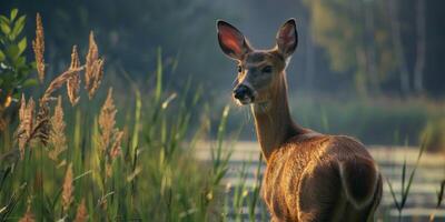 cerf dans le forêt faune photo