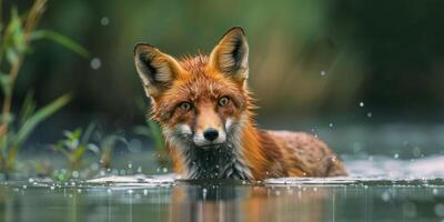 renard dans la forêt photo