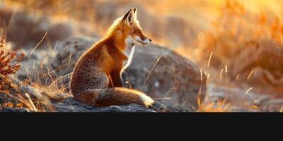 renard dans la forêt photo