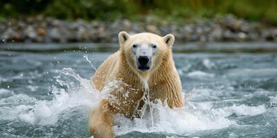 polaire ours dans le sauvage photo