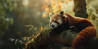 rouge Panda dans le sauvage photo