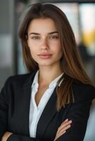 femme d'affaires dans Bureau portrait photo