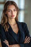 femme d'affaires dans Bureau portrait photo