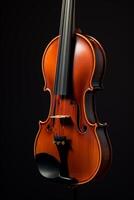 violon sur une foncé flou Contexte photo