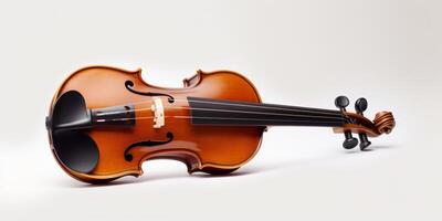 violon sur fond blanc photo