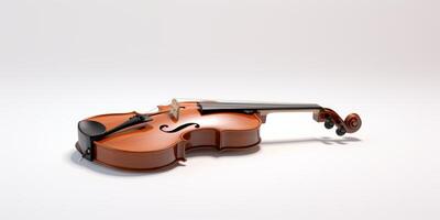 violon sur fond blanc photo