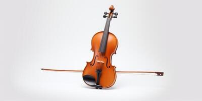 violon sur fond blanc photo