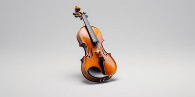 violon sur fond blanc photo