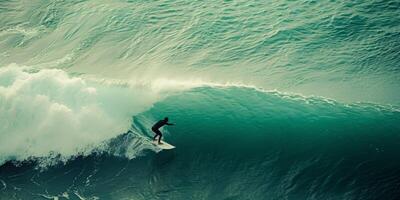 surfeur sur la vague photo