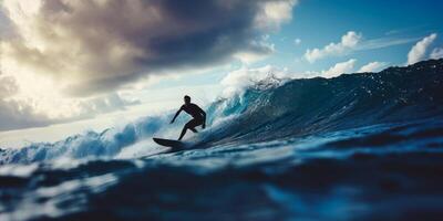 surfeur sur la vague photo