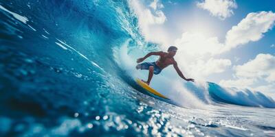 surfeur sur la vague photo