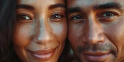 couple dans l'amour fermer portrait photo