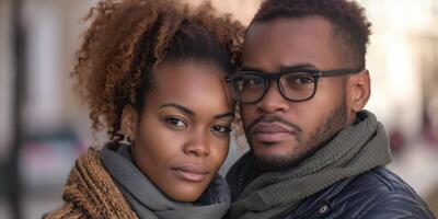 couple dans l'amour fermer portrait photo