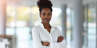 portrait de femme d'affaires afro-américaine photo