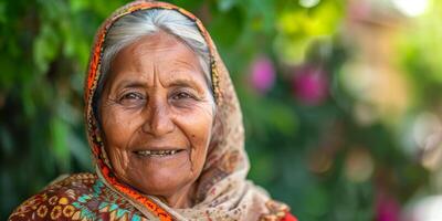 plus âgée Indien femme photo