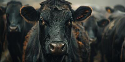 vaches dans le pâturage photo