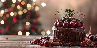 Nouveau année Noël cuisson gâteau bonbons photo