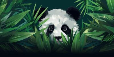 Panda dans le sauvage photo