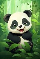 Panda dans le sauvage photo