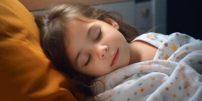 calmement en train de dormir enfant photo