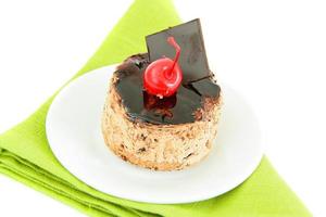cupcake aux cerises et au chocolat. photo