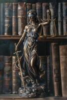 themis est déesse de Justice et loi photo