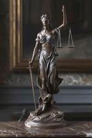 themis est déesse de Justice et loi photo