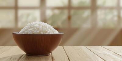 bouilli riz avec herbes photo