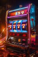 gagnant sur Trois sept fente Machines photo