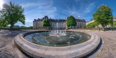 fontaine dans le parc photo