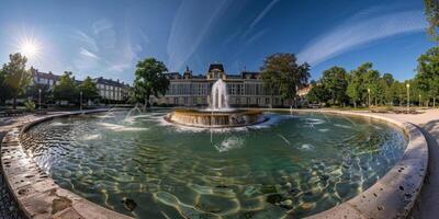 fontaine dans le parc photo