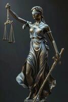 themis est déesse de Justice et loi photo