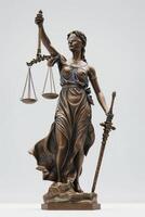 themis est déesse de Justice et loi photo