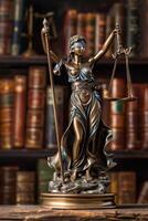 themis est déesse de Justice et loi photo