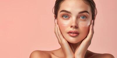 peau se soucier, cosmétique procédures pour faciale se soucier photo