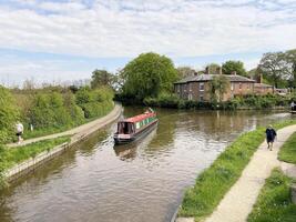 ellesemere dans le Royaume-Uni sur 5 mai 2024 une vue de le shropshire syndicat canal près ellesmere photo