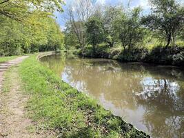 une vue de le shropshire syndicat canal près ellesmere photo