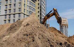 gros Jaune excavatrice photo