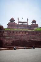 architectural détails de lal qila - rouge fort situé dans vieux Delhi, Inde, vue à l'intérieur delhi rouge fort le célèbre Indien Repères photo