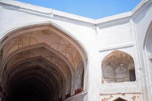 architectural détails de lal qila - rouge fort situé dans vieux Delhi, Inde, vue à l'intérieur delhi rouge fort le célèbre Indien Repères photo